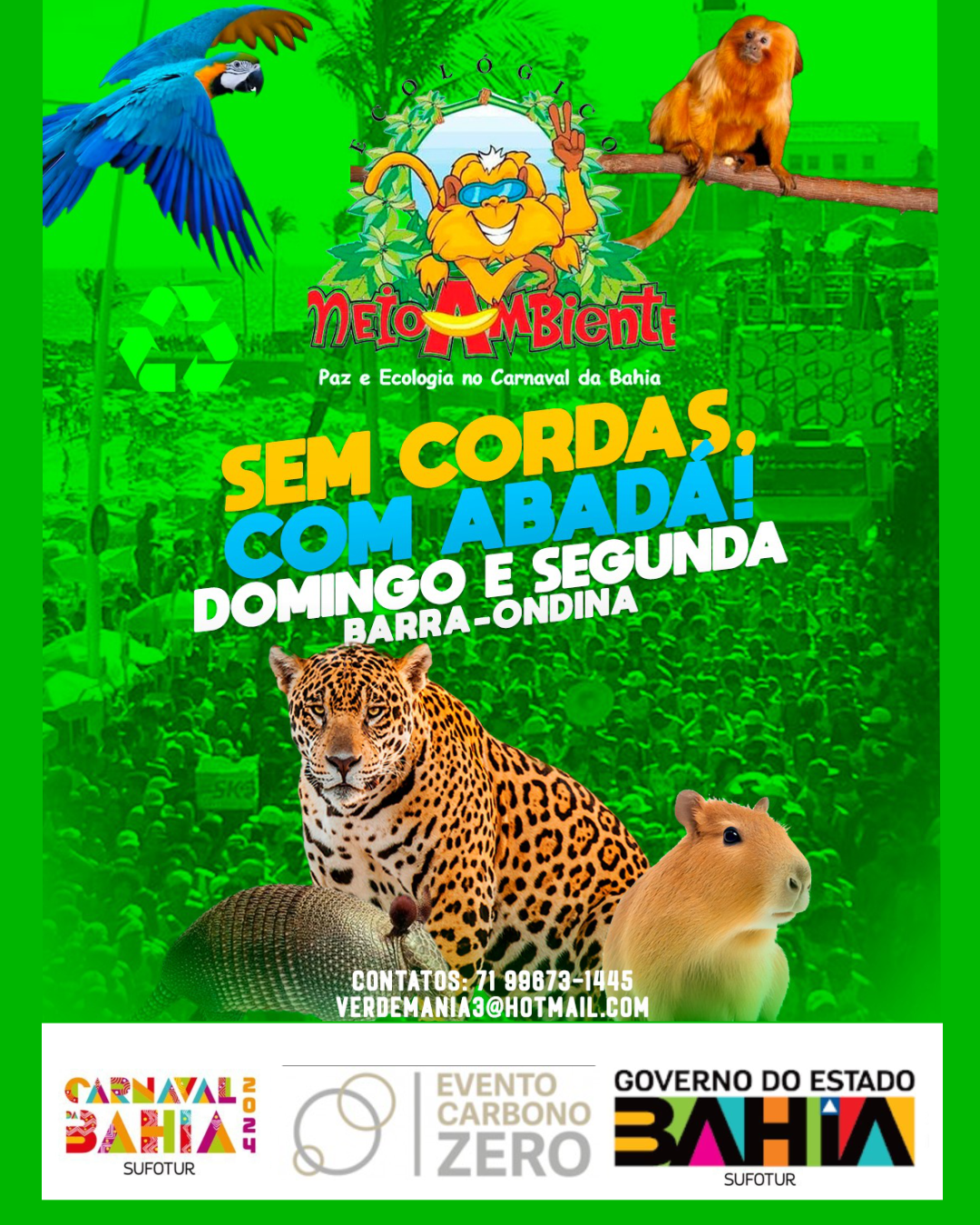 Sem Cordas, com Abadá! Carnaval 2024